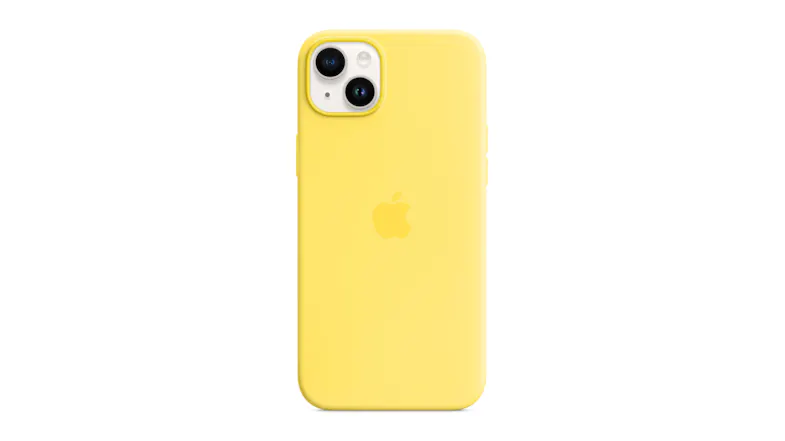 Apple Silicone Case with MagSafe for iPhone 14 Plus - Canary Yellow Apple Silicone Case with MagSafe for iPhone 14 Plus - Canary Yellow