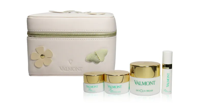 Valmont Deto2x Cream Loves You Set : Prime Renewing Pack 15ml+Prime B-Cellular 5ml+Pime Contour 5ml+Deto2x Cream 25ml - 4pcs + 1case Valmont Deto2x Cream Loves You Set : Prime Renewing Pack 15ml+Prime B-Cellular 5ml+Pime Contour 5ml+Deto2x Cream 25ml - 4pcs + 1case
