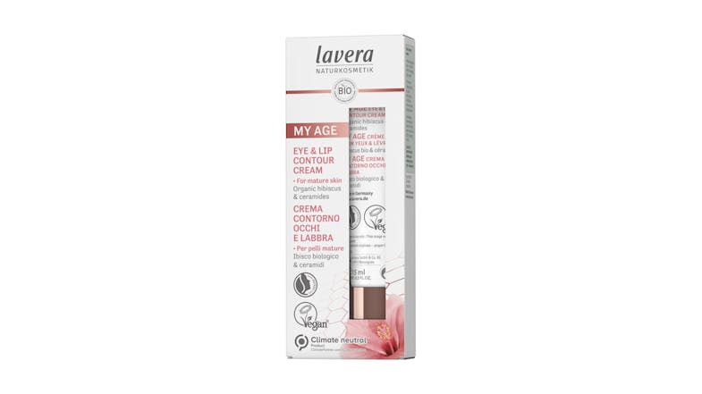 Lavera My Age Eye & Lip Contour Cream With Organic Hibiscus & Ceramides - For Mature Skin - 15ml/0.5oz Lavera My Age Eye & Lip Contour Cream With Organic Hibiscus & Ceramides - For Mature Skin - 15ml/0.5oz