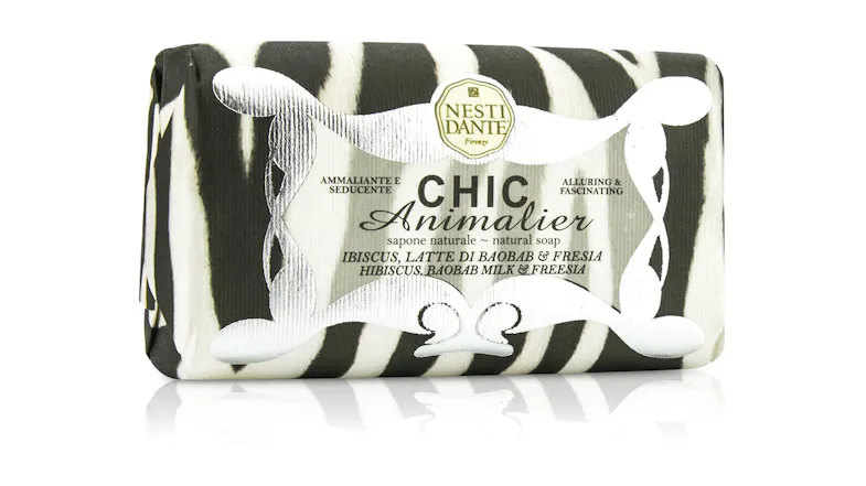 Nesti Dante Chic Animalier Natural Soap - Hibiscus, Baobab Milk and Freesia - 250g/8.8oz Nesti Dante Chic Animalier Natural Soap - Hibiscus, Baobab Milk and Freesia - 250g/8.8oz