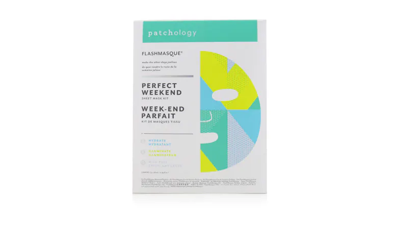 Patchology FlashMasque 5 Minute Sheet Mask - Perfect Weekend Sheet Mask Kit: (Hydrate, Illuminate, Milk Peel) - 3pcs Patchology FlashMasque 5 Minute Sheet Mask - Perfect Weekend Sheet Mask Kit: (Hydrate, Illuminate, Milk Peel) - 3pcs