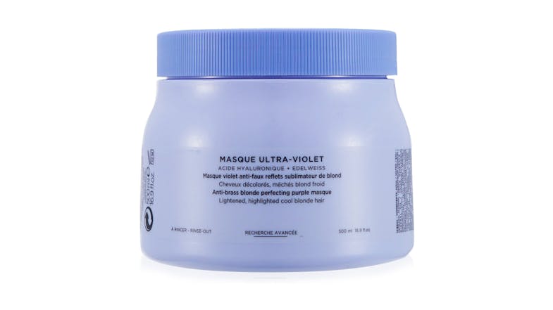 Blond Absolu Masque Ultra-Violet Anti-Brass Blonde Perfecting Purple Masque (Lightened Cool Blonde Hair) - 500ml/16.9oz Blond Absolu Masque Ultra-Violet Anti-Brass Blonde Perfecting Purple Masque (Lightened Cool Blonde Hair) - 500ml/16.9oz