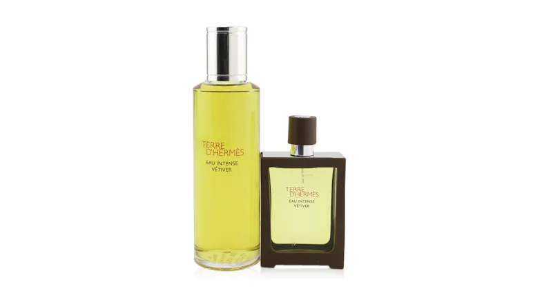 Terre D'Hermes Eau Intense Vetiver Coffret: Eau De Parfum Spray 30ml + Refill 125ml - 2pcs Terre D'Hermes Eau Intense Vetiver Coffret: Eau De Parfum Spray 30ml + Refill 125ml - 2pcs