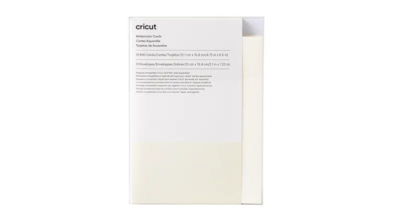 Cricut Joy Watercolor Cards 4.75" x 6.6" R40 (10 Cards) with Envelopes Cricut Joy Watercolor Cards 4.75" x 6.6" R40 (10 Cards) with Envelopes