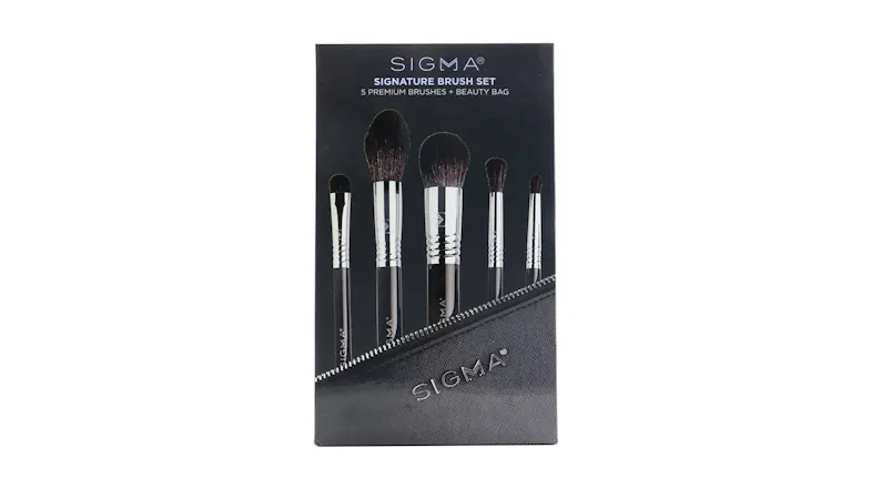 Sigma Beauty Signature Brush Set (5x Premium Brush, 1x Bag) - 5pcs+1bag Sigma Beauty Signature Brush Set (5x Premium Brush, 1x Bag) - 5pcs+1bag
