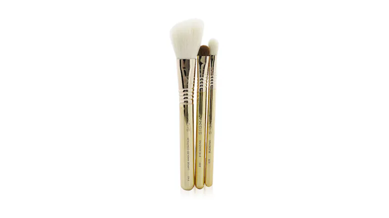 Elite Essential Trio Brush Set (3x Travel Bursh + 1x Bag) - 3pcs+1Bag Elite Essential Trio Brush Set (3x Travel Bursh + 1x Bag) - 3pcs+1Bag