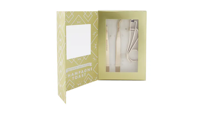 Tweezerman Champagne Toast Brow and Lash Set (Metallic Collection) - 3pcs Tweezerman Champagne Toast Brow and Lash Set (Metallic Collection) - 3pcs