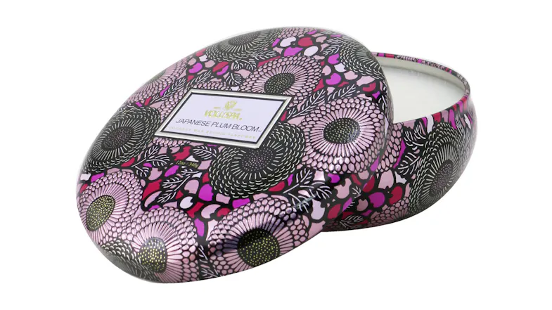 3 Wick Decorative Tin Candle - Japanese Plum Bloom - 340g/12oz 3 Wick Decorative Tin Candle - Japanese Plum Bloom - 340g/12oz