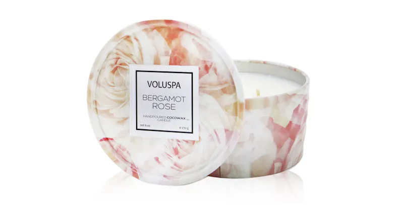 2 Wick Tin Candle - Bergamot Rose - 170g/6oz 2 Wick Tin Candle - Bergamot Rose - 170g/6oz