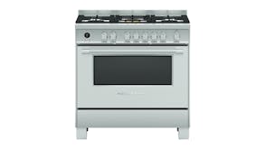 Fisher & Paykel 90CM Dual Fuel Freestanding Oven with Gas Cooktop - Stainless Steel