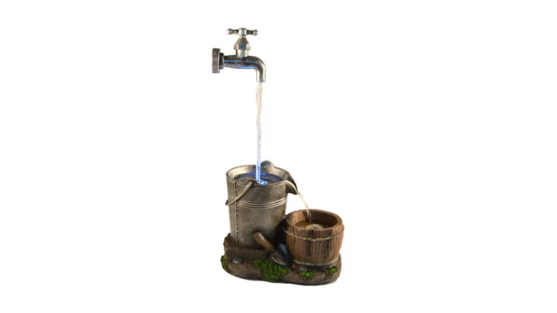 Water Feature Floating Tap 26 x 14 x 45cm - Grey Water Feature Floating Tap 26 x 14 x 45cm - Grey