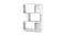 Artiss 3 Tier Modern Zig Zag Shelf - White Artiss 3 Tier Modern Zig Zag Shelf - White