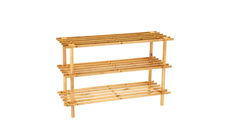 Wooden Shoe Rack 3 Tier - 74X26X48Cm Wooden Shoe Rack 3 Tier - 74X26X48Cm