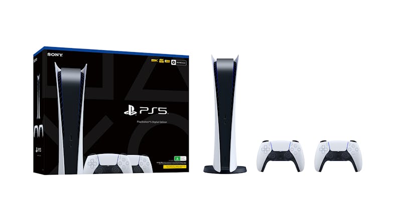 PlayStation 5 Digital Edition Console - 825GB with Two DualSense Wireless Controllers Bundle PlayStation 5 Digital Edition Console - 825GB with Two DualSense Wireless Controllers Bundle
