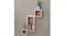 NNEVL Wall Shelves Floating Cube 6pcs. - White/Red NNEVL Wall Shelves Floating Cube 6pcs. - White/Red