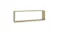 A single long rectangular light wood floating box shelf A single long rectangular light wood floating box shelf