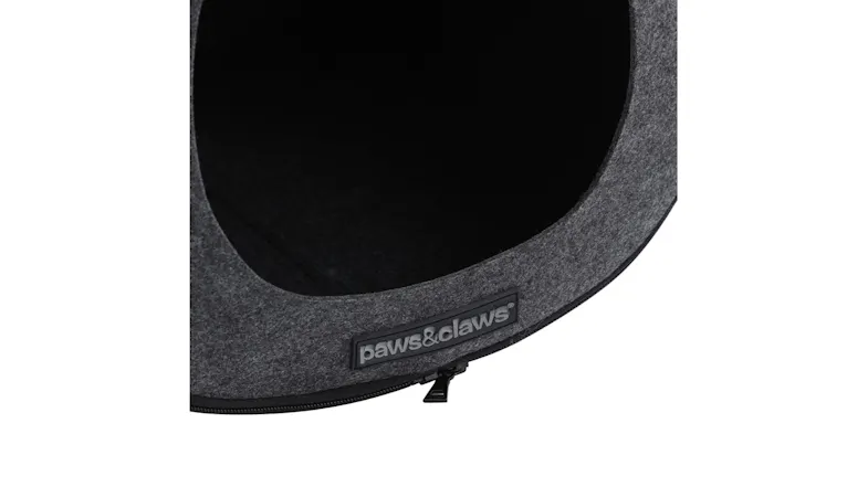 Cat Felt Pod Dark Gry - 40X32X32Cm Cat Felt Pod Dark Gry - 40X32X32Cm