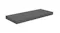 Angled perspective of one gloss grey floating shelf, showing depth and smooth finish Angled perspective of one gloss grey floating shelf, showing depth and smooth finish