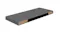 Angled underside view of the shelf, partially revealing the concealed mounting channel Angled underside view of the shelf, partially revealing the concealed mounting channel