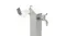 Close-up of the top of a stainless steel NNEVL garden water column showing the tap and hose holder Close-up of the top of a stainless steel NNEVL garden water column showing the tap and hose holder