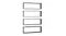 NNEVL Floating Rectangle Wall Shelves 4pcs. 80 x 15 x 26.5cm - Gloss Black NNEVL Floating Rectangle Wall Shelves 4pcs. 80 x 15 x 26.5cm - Gloss Black