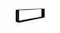 A black NNEVL rectangular floating shelf with dimensions labelled as 100 cm long, 30 cm high, and 15 cm deep A black NNEVL rectangular floating shelf with dimensions labelled as 100 cm long, 30 cm high, and 15 cm deep