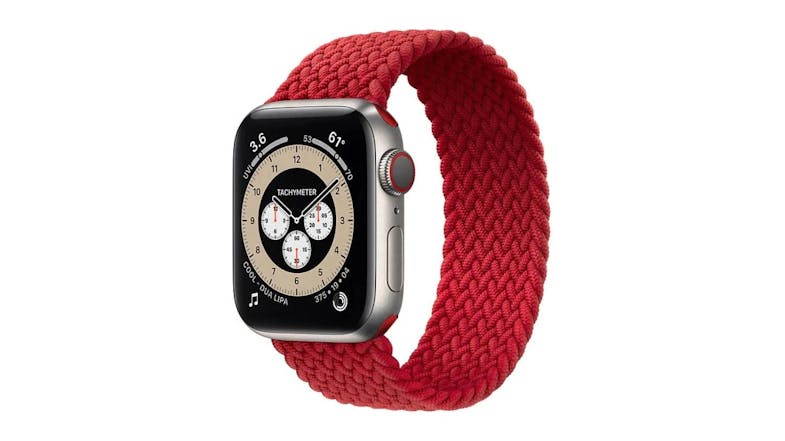 Equipo Braided Solo Loop Replacement Watch Straps for Apple Watch 38mm - Red Equipo Braided Solo Loop Replacement Watch Straps for Apple Watch 38mm - Red