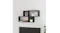 Modern office setting featuring the NNEVL wall shelves mounted on a grey wall Modern office setting featuring the NNEVL wall shelves mounted on a grey wall