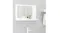 A view of the mirror mounted on a wall A view of the mirror mounted on a wall