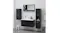 NNEVL Bathroom Mirror w/ Built-In Shelving 90x10.5x45cm Gloss Black NNEVL Bathroom Mirror w/ Built-In Shelving 90x10.5x45cm Gloss Black