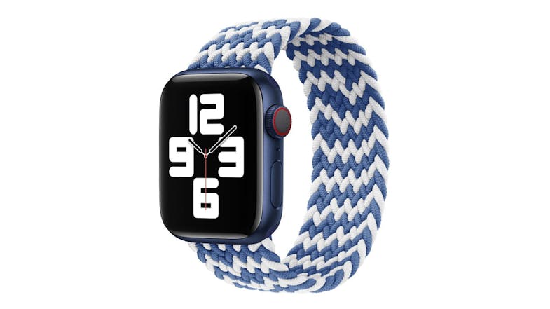 Equipo Braided Solo Loop Replacement Watch Straps for Apple Watch 38mm - Blue/White Equipo Braided Solo Loop Replacement Watch Straps for Apple Watch 38mm - Blue/White