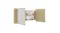 An open bathroom cabinet with a mirrored door An open bathroom cabinet with a mirrored door