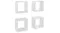 NNEVL Floating Cube Wall Shelves 4pcs. 22 x 15 x 22cm - Black NNEVL Floating Cube Wall Shelves 4pcs. 22 x 15 x 22cm - Black
