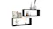 NNEVL Wall Shelves Floating Rectangle 2pcs. 60 x 15 x 33cm - Gloss Black NNEVL Wall Shelves Floating Rectangle 2pcs. 60 x 15 x 33cm - Gloss Black