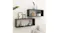 NNEVL Wall Shelves Floating Rectangle 2pcs. 60 x 15 x 33cm - Gloss Black NNEVL Wall Shelves Floating Rectangle 2pcs. 60 x 15 x 33cm - Gloss Black