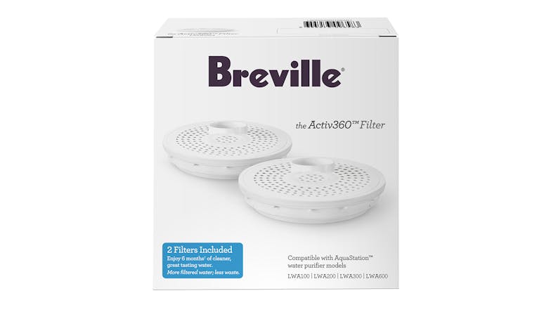 Breville the Activ360 4-stage AquaStation Water Purifier Filter - 2 Pack