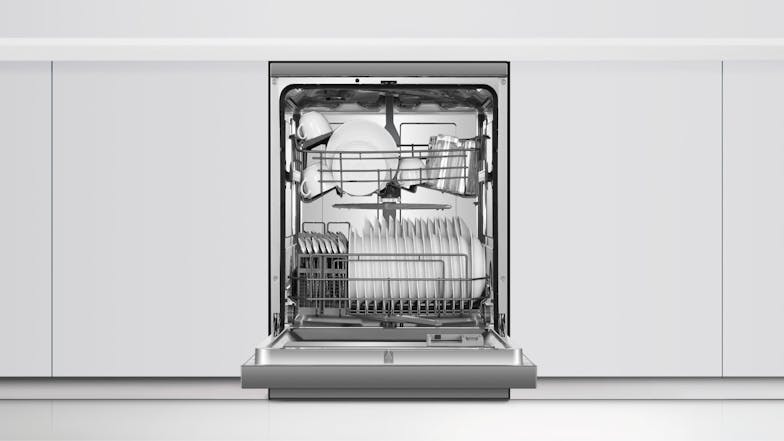 Haier 15 Place Setting 6 Program Freestanding Dishwasher - Satina (HDW15F2S1)