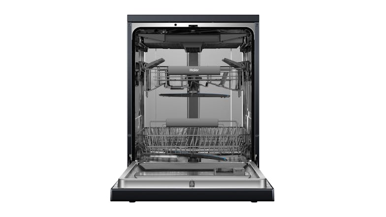 Haier 15 Place Setting Freestanding 60cm Dishwasher - Black (HDW15F3B1)