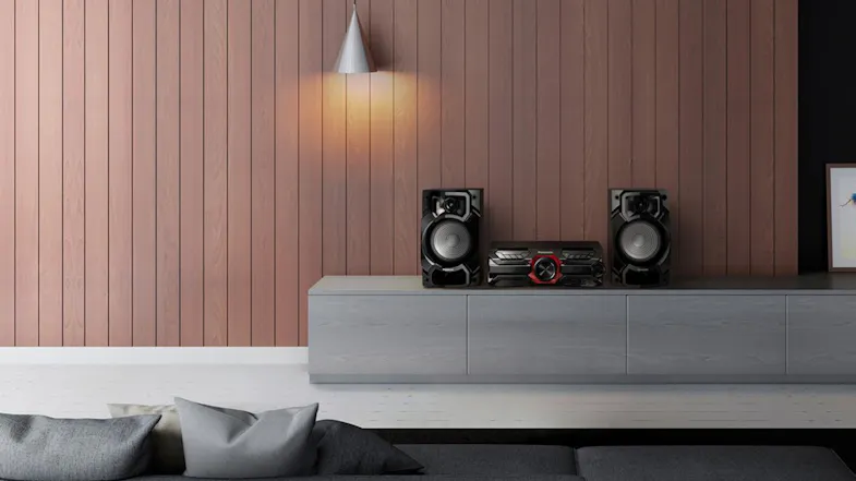 Panasonic Wireless Mini Sound System - Black (SC-AKX320GNK) Panasonic Wireless Mini Sound System - Black (SC-AKX320GNK)