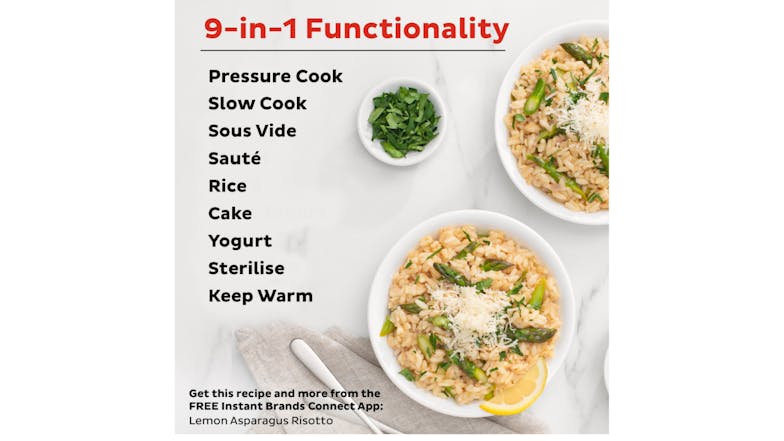 Instant Pot Duo Plus 8L 9-in-1 Pressure and Multi Cooker - Stainless Steel
