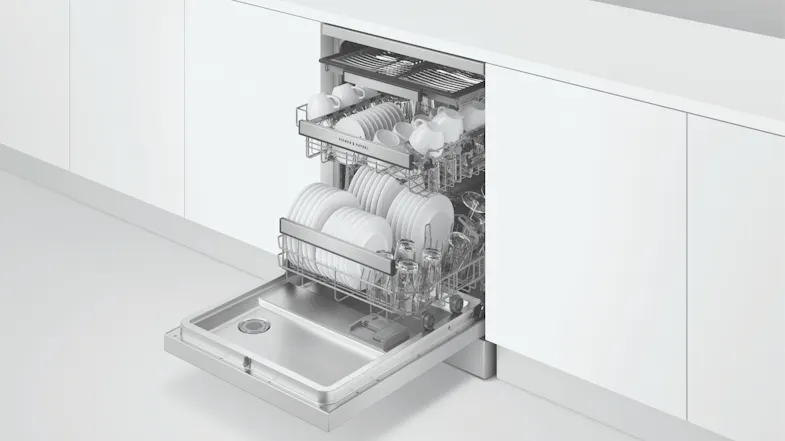 Fisher & Paykel 15 Place Setting Dishwasher - Freestanding with 7 Programs - Stainless Steel (Series 7/DW60FC4X2) Fisher & Paykel 15 Place Setting Dishwasher - Freestanding with 7 Programs - Stainless Steel (Series 7/DW60FC4X2)