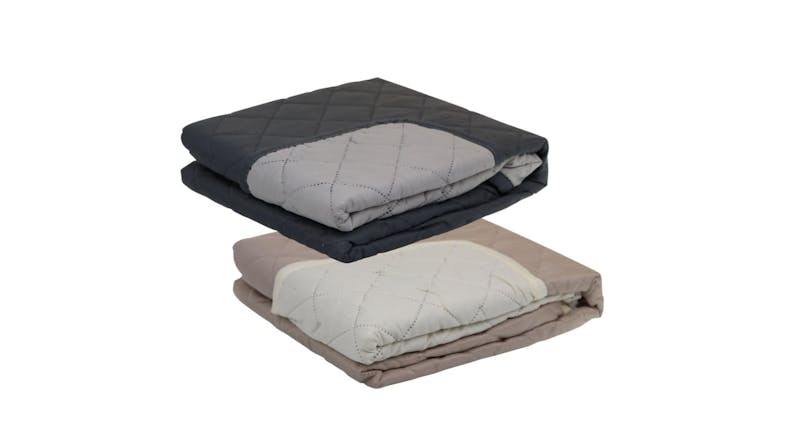 2 Seater Lounge Chair Cover Cream/Grey - Reversible 2.24 X 1.9M 2 Seater Lounge Chair Cover Cream/Grey - Reversible 2.24 X 1.9M