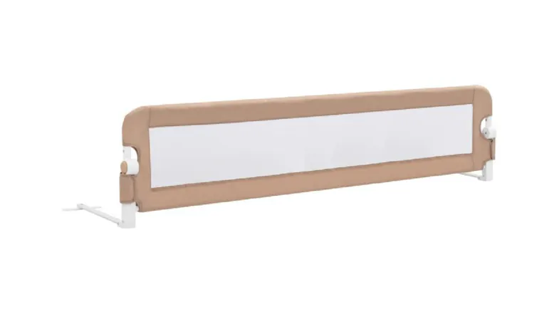 An angled side view of the Toddler Safety Bed Rail An angled side view of the Toddler Safety Bed Rail