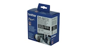 Brother DK22210 Black on White Thermal Labelling Tape - 29mm x 30.48m
