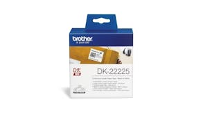 Brother DK-22225 Black on White Continuous Label Roll - 38mm x 30.48m