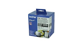 Brother DK-44205 Black on White Removable Continuous Label Roll - 62mm x 30.48m