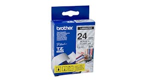 Brother TZe-151 Black on Clear Labelling Tape - 24mm x 8m