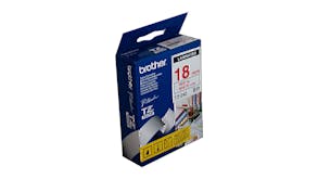 Brother TZe-242 Red on White Labelling Tape - 18mm x 8m