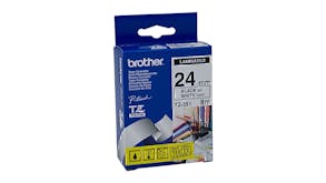 Brother TZe-251 Black on White Labelling Tape - 24mm x 8m