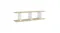 Angled view of a wall shelf showing its depth and clean, modern construction Angled view of a wall shelf showing its depth and clean, modern construction
